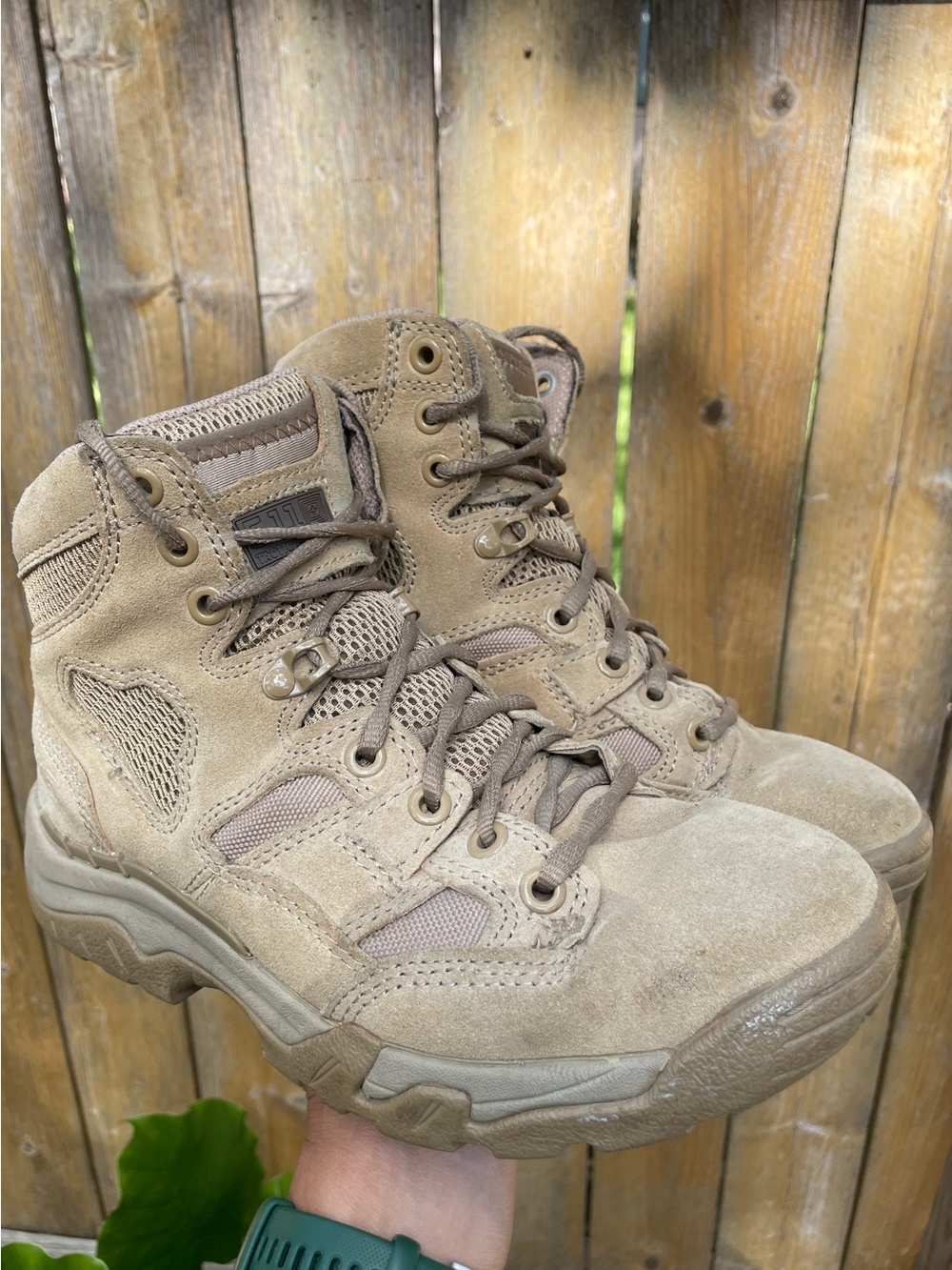 5.11 Taclite 6" Coyote Lace Up Hiking Combat Outdoor Utility Boots